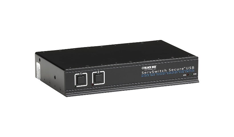 Black Box ServSwitch Secure - KVM / audio switch - 2 ports