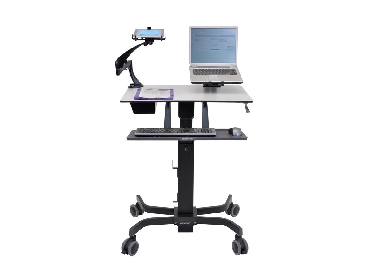 Thumbnail 4 of 10 for Ergotron TeachWell® Mobile Digital Workspace - Mobile Desk and AV Hub - Black