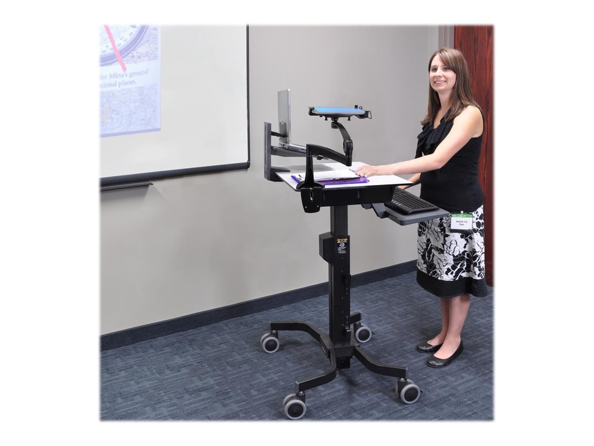 Thumbnail 5 of 10 for Ergotron TeachWell® Mobile Digital Workspace - Mobile Desk and AV Hub - Black