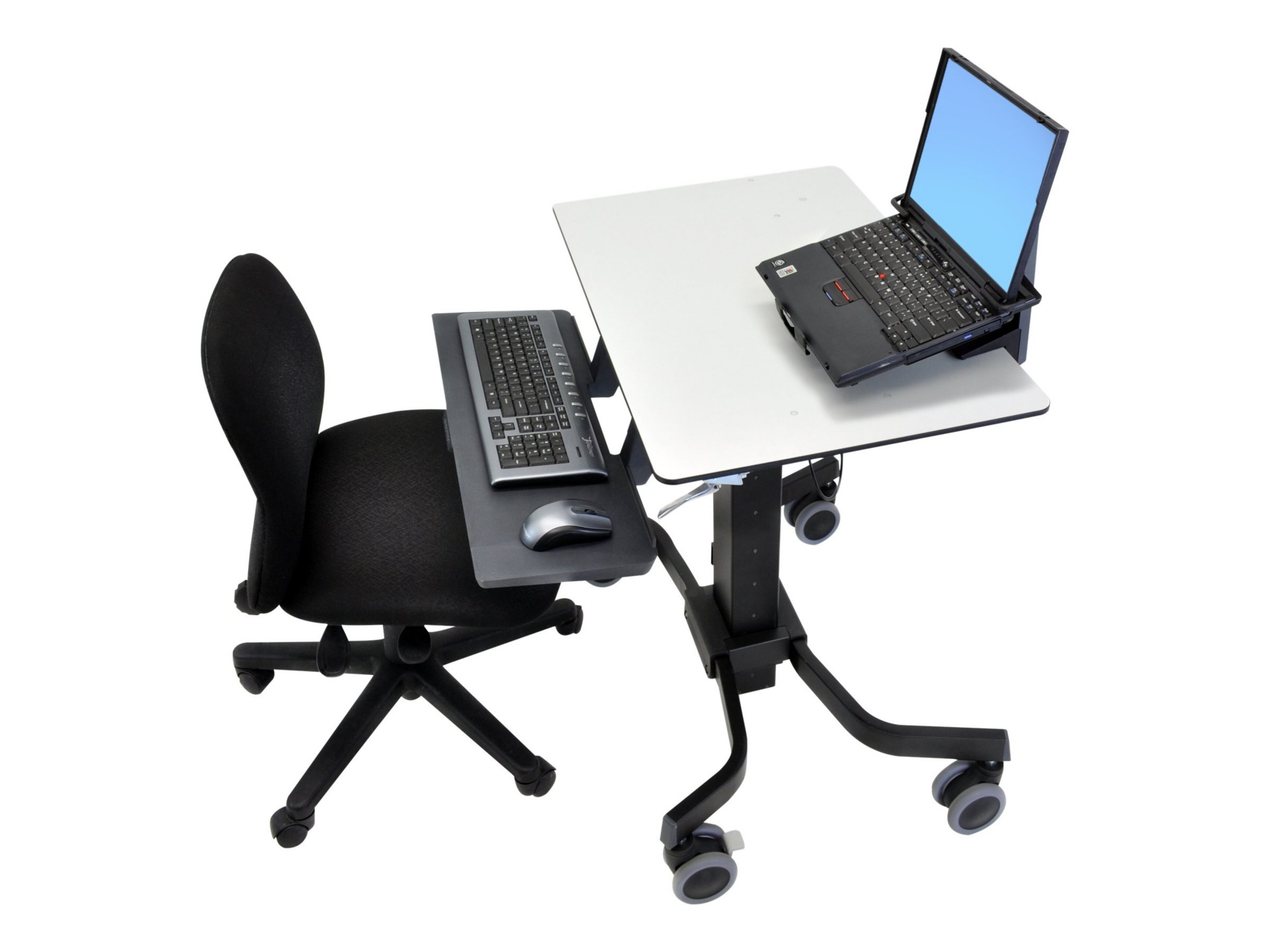Thumbnail 6 of 10 for Ergotron TeachWell® Mobile Digital Workspace - Mobile Desk and AV Hub - Black