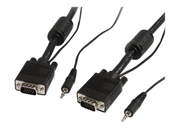 StarTech.com 30 ft Coax High Resolution Monitor VGA Cable with Audio