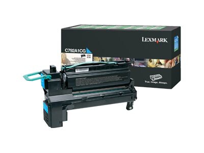 Lexmark C792,X792 Return Program 6K Print Cartridge - Cyan