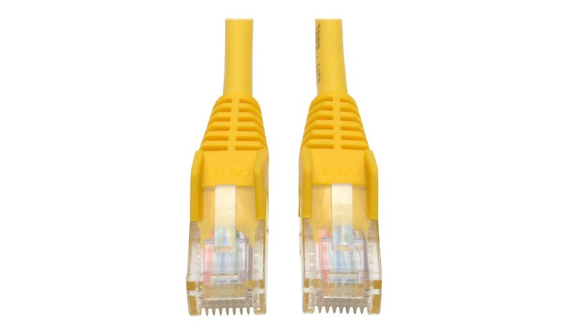 Eaton Tripp Lite Series Cat5e 350 MHz Snagless Molded (UTP) Ethernet Cable (RJ45 M/M), PoE - Yellow, 25 ft. (7.62 m) -