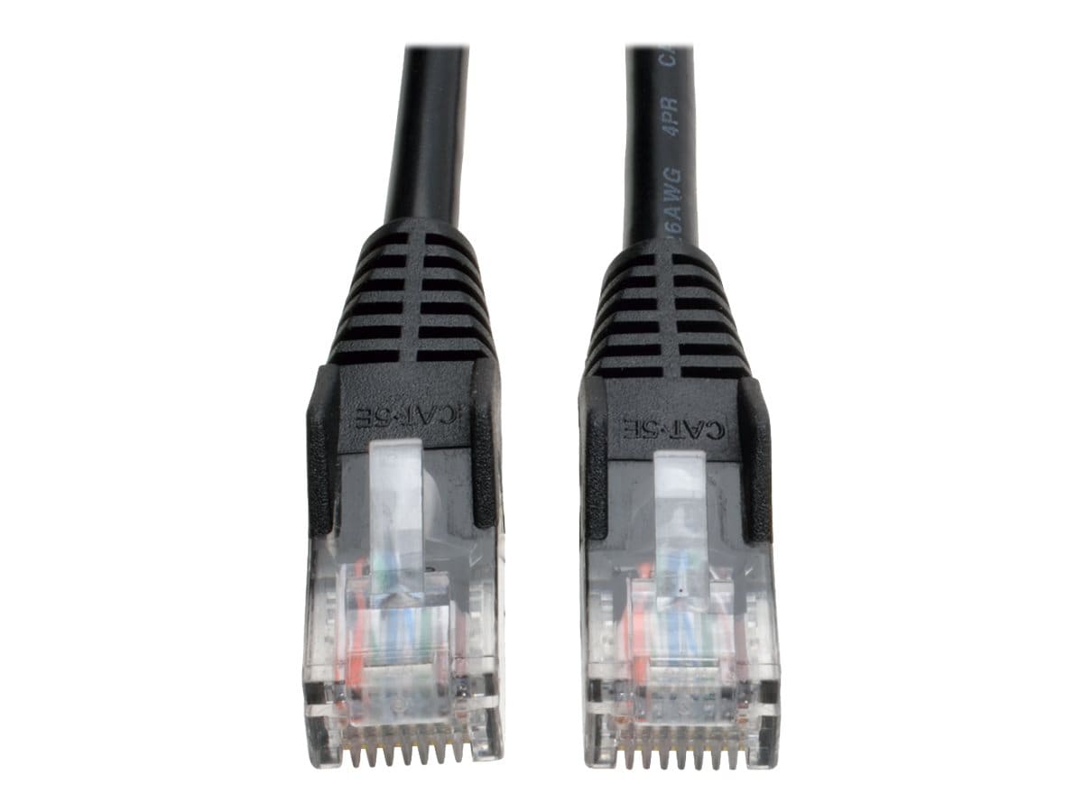 Eaton Tripp Lite Series Cat5e 350 MHz Snagless Molded (UTP) Ethernet Cable (RJ45 M/M), PoE - Black, 100 ft. (30,5 m) -