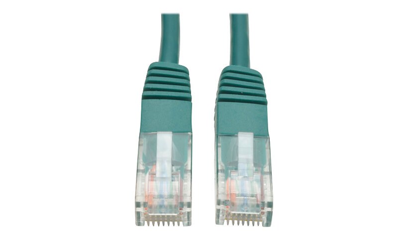 Eaton Tripp Lite Series Cat5e 350 MHz Molded (UTP) Ethernet Cable (RJ45 M/M), PoE - Green, 10 ft. (3.05 m) - patch cable