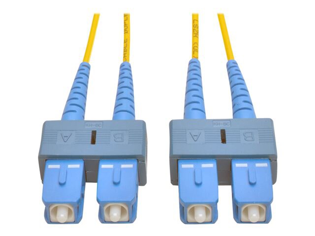 Tripp Lite 15M Duplex Singlemode 8.3/125 Fiber Optic Patch Cable SC/SC 50' 50ft 15 Meter - patch cable - 15 m - yellow