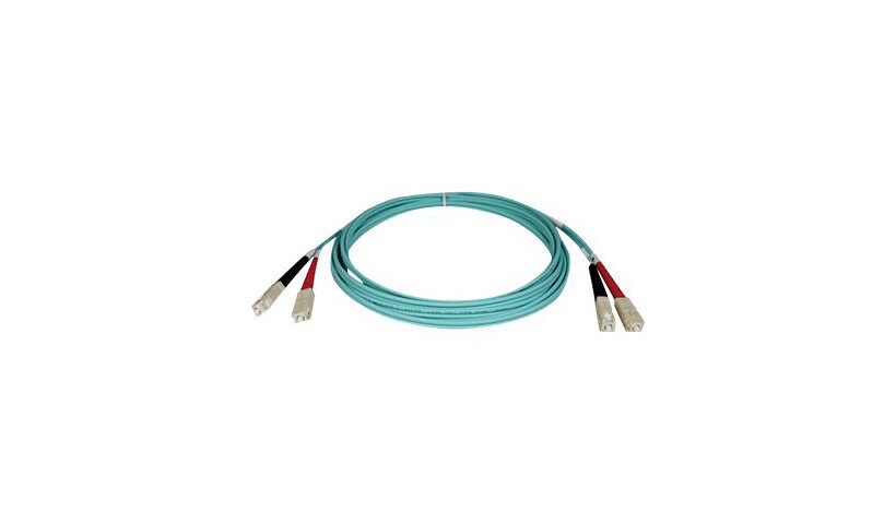 Eaton Tripp Lite Series 10Gb Duplex Multimode 50/125 OM3 LSZH Fiber Patch Cable (SC/SC) - Aqua, 10M (33 ft.) - patch
