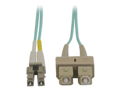 Eaton Tripp Lite Series 10Gb Duplex Multimode 50/125 OM3 LSZH Fiber Patch Cable (LC/SC) - Aqua, 2M (6 ft.) - patch cable