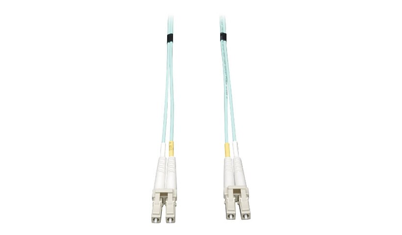 Tripp Lite 15M 10Gb Duplex Multimode 50/125 OM3 Fiber Cable LC/LC Aqua 50'
