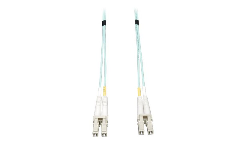 Eaton Tripp Lite Series 10Gb Duplex Multimode 50/125 OM3 LSZH Fiber Patch Cable, (LC/LC) - Aqua, 25M (82 ft.) - patch