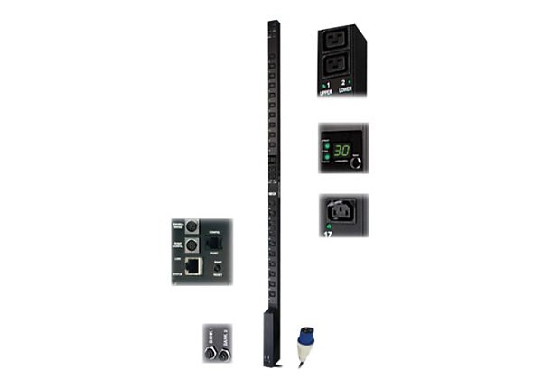 Tripp Lite PDU Switched 230V 30A C13 C19 24 Outlet 0U RM - vertical rackmount - power distribution unit - 7.4 kW