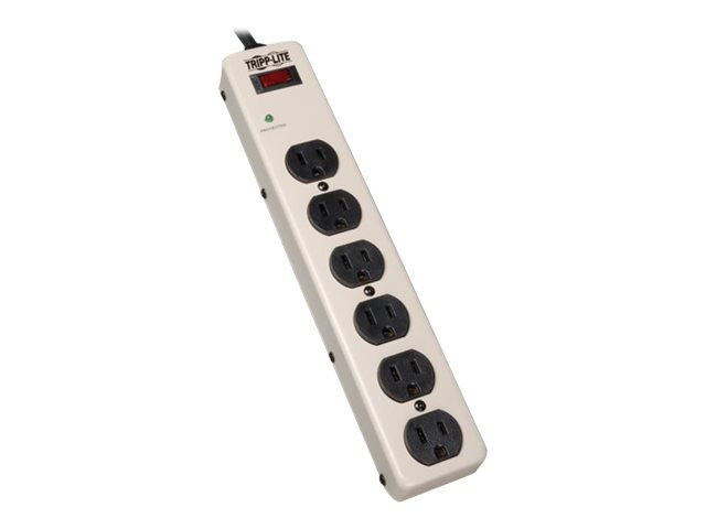Eaton Tripp Lite Series 6-Outlet Industrial Surge Protector, 6 ft. (1.83 m) Cord, 900 Joules, 12.5 in. length - surge