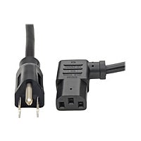 Tripp Lite Computer Power Cord 10A 18AWG 5-15P to Left Angle C13 6' 6ft