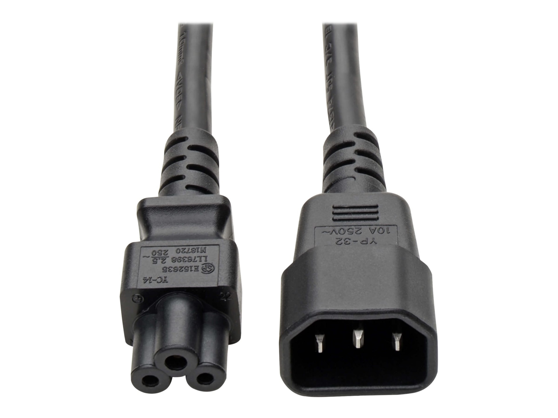 Eaton Tripp Lite Series Laptop Power Adapter Cord, C14 to C5 Adapter - 2.5A