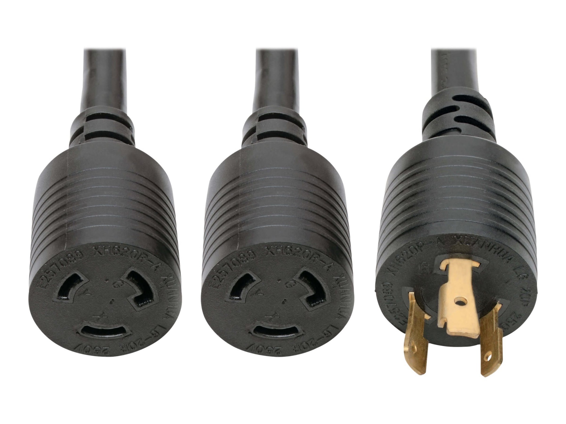 Eaton Tripp Lite Series Power Extension Cord/Splitter, NEMA L6-20P to 2x NE
