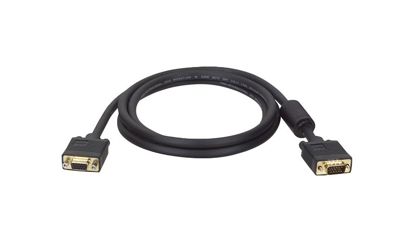 Eaton Tripp Lite Series VGA High-Resolution RGB Coaxial Cable (HD15 M/F)), 10 ft. (3,05 m) - VGA extension cable - 3 m