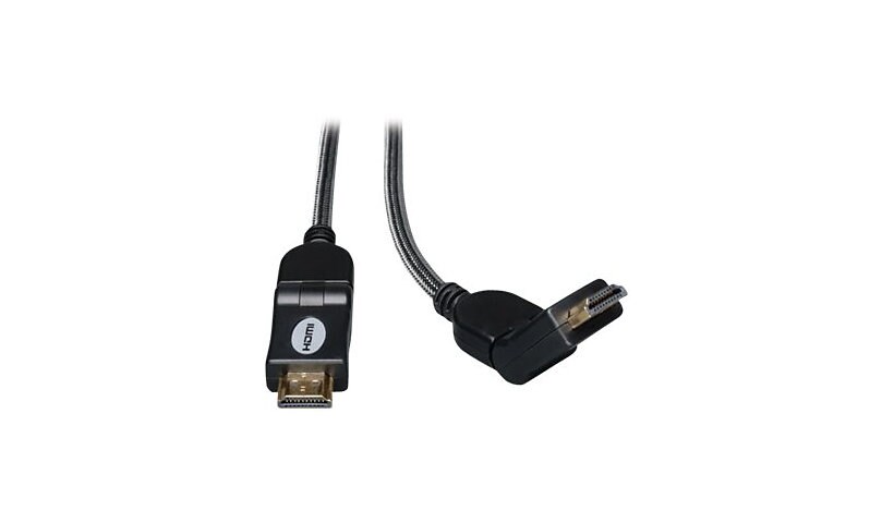 Eaton Tripp Lite Series High-Speed HDMI Cable with Swivel Connectors, Digital Video with Audio, UHD 4K (M/M), 3 ft.