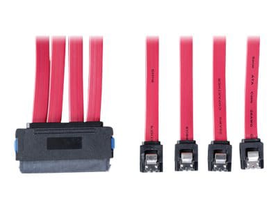 Tripp Lite 20in SAS Internal SAS Cable SFF-8484 to 4x 7Pin 4-in-1 20" - SATA / SAS cable - 50.8 cm