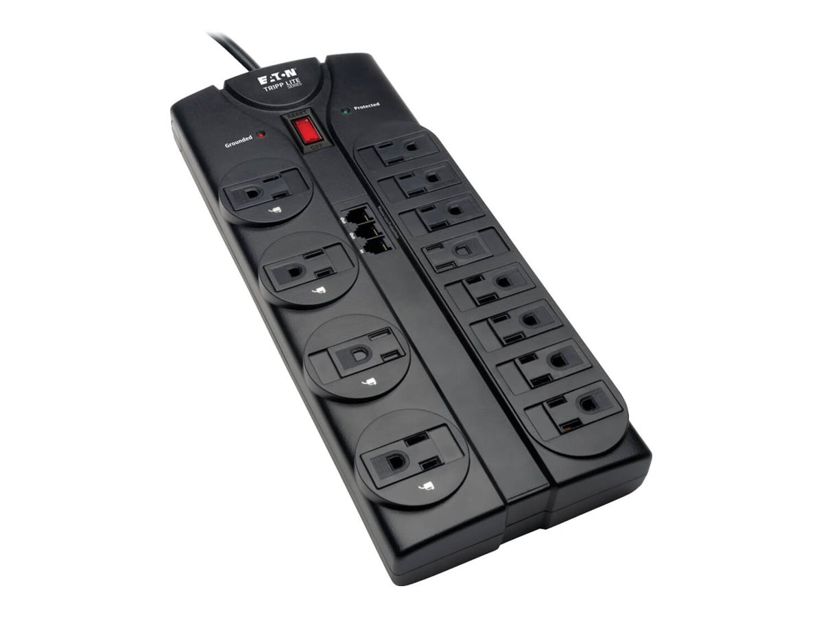 Tripp Lite Surge Protector Power Strip 12 Outlets 8ft Cord Tel/Modem 2160J