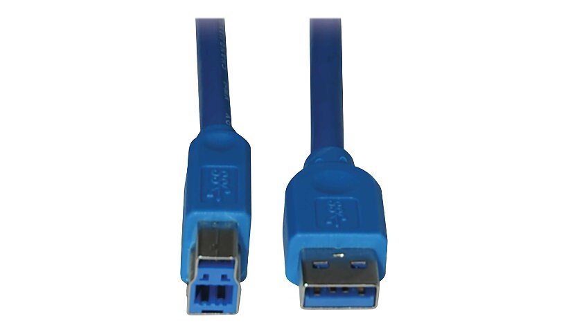 Eaton Tripp Lite Series USB 3.2 Gen 1 SuperSpeed Device Cable (A to B M/M), 6 ft. (1.83 m) - USB cable - USB Type A to