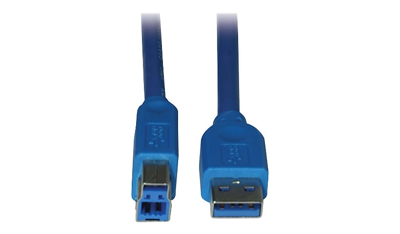 Eaton Tripp Lite Series USB 3.2 Gen 1 SuperSpeed Device Cable (A to B M/M), 15 ft. (4.57 m) - USB cable - USB Type A to