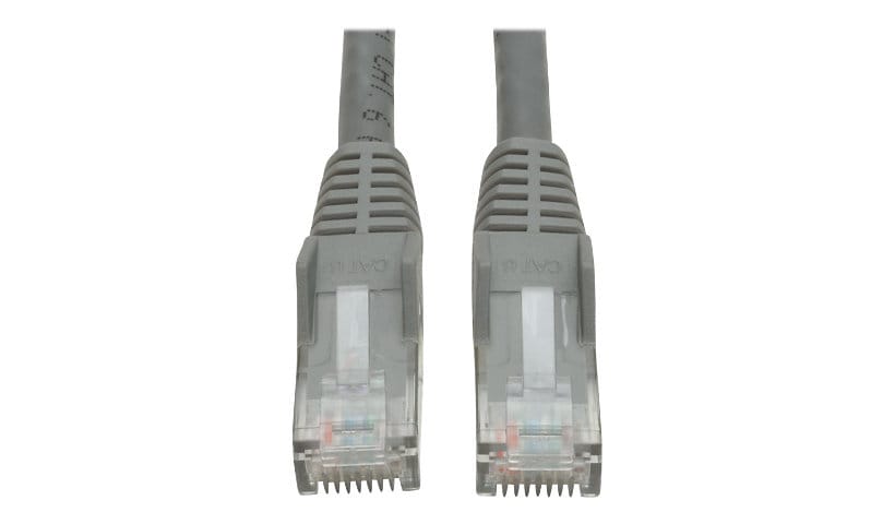 Eaton Tripp Lite Series Cat6 Gigabit Snagless Molded (UTP) Ethernet Cable (RJ45 M/M), PoE, Gray, 6 ft. (1.83 m) - patch