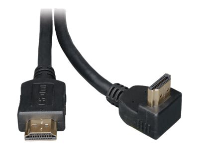 Eaton Tripp Lite Series High-Speed HDMI Cable with 1 Right-Angle Connector, Digital Video with Audio (M/M), 6 ft. (1.83