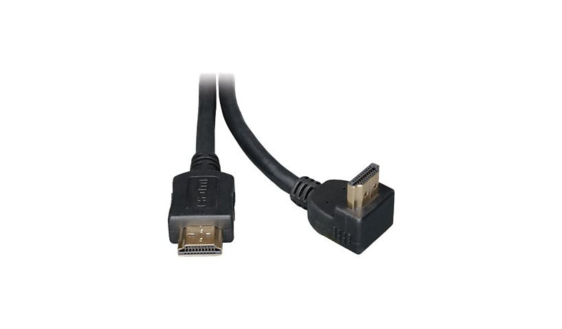 Eaton Tripp Lite Series High-Speed HDMI Cable with 1 Right-Angle Connector, Digital Video with Audio (M/M), 6 ft. (1.83