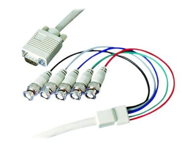 APC HD15M to 5 BNC VGA Monitor 10' cable