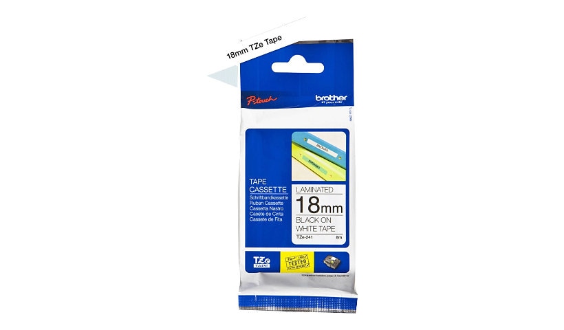 Brother TZe-241 - laminated tape - 1 cassette(s) - Roll (1.8 cm x 8 m)