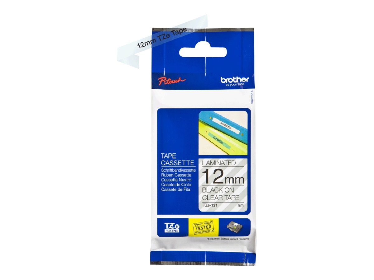Brother TZe-131 - laminated tape - 1 cassette(s) - Roll (1.2 cm x 8 m)
