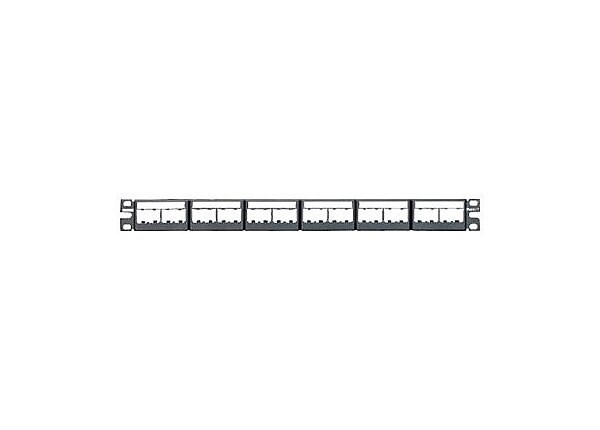 Panduit MINI-COM Modular Faceplate Patch Panels - patch panel - 1U - 19"