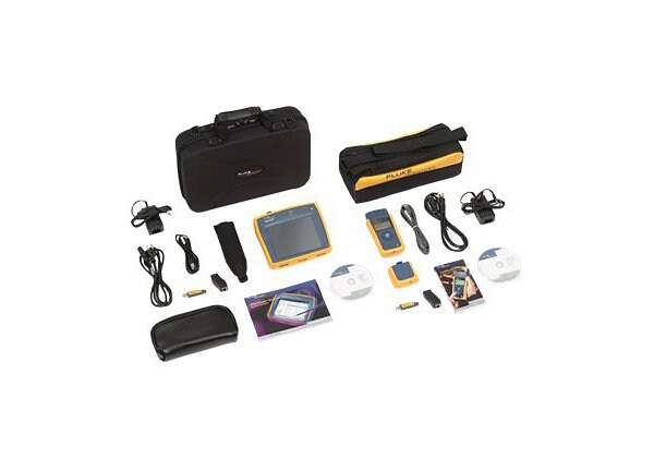 Fluke EtherScope Series II LAN Analyzer with Fiber and ProVision/RFC2544 options, plus a LinkRunner Duo Reflector Kit -