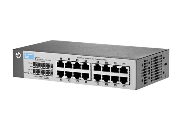 HP 1410-16 Switch - switch - 16 ports - unmanaged - desktop
