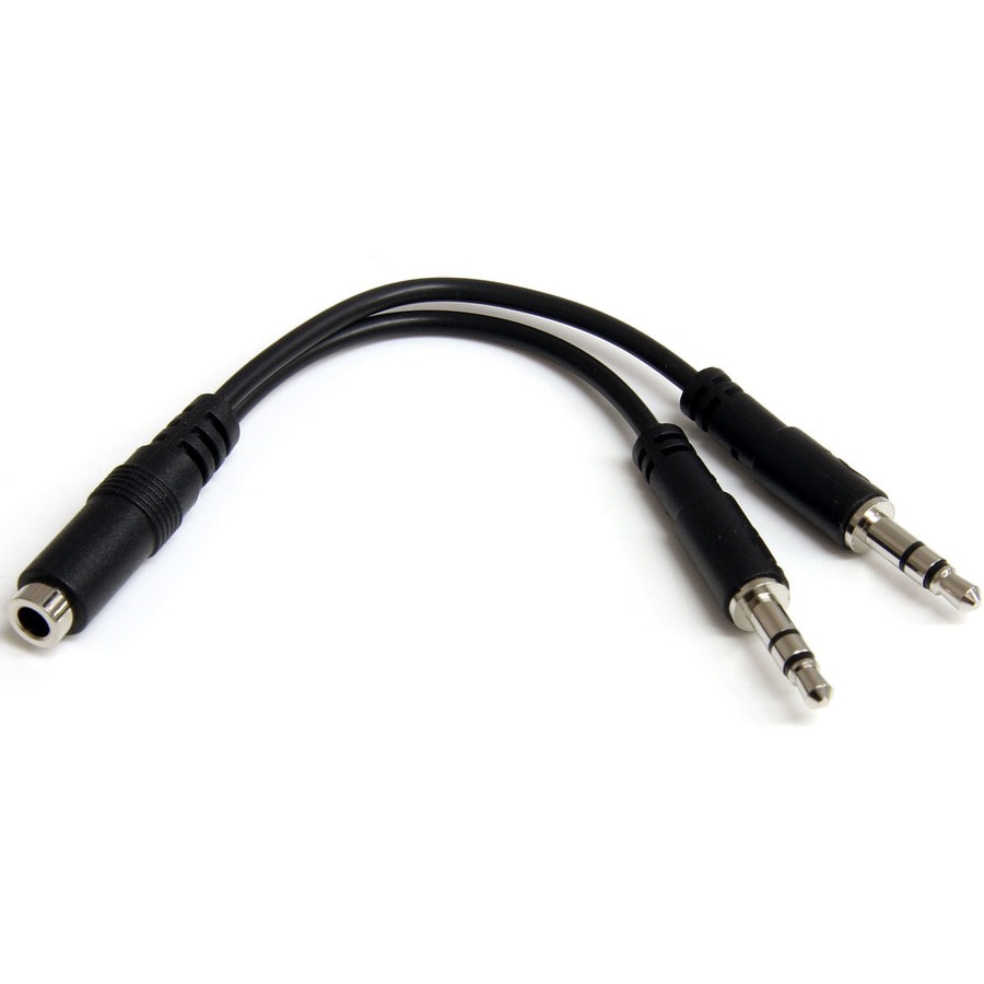 Headphone Splitter For Dual Headphone (3.5mm Plug to Dual 3.5mm Jack)