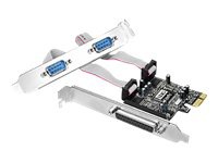 SIIG Cyber 2S1P PCIe - parallel/serial adapter - PCIe - 2 ports