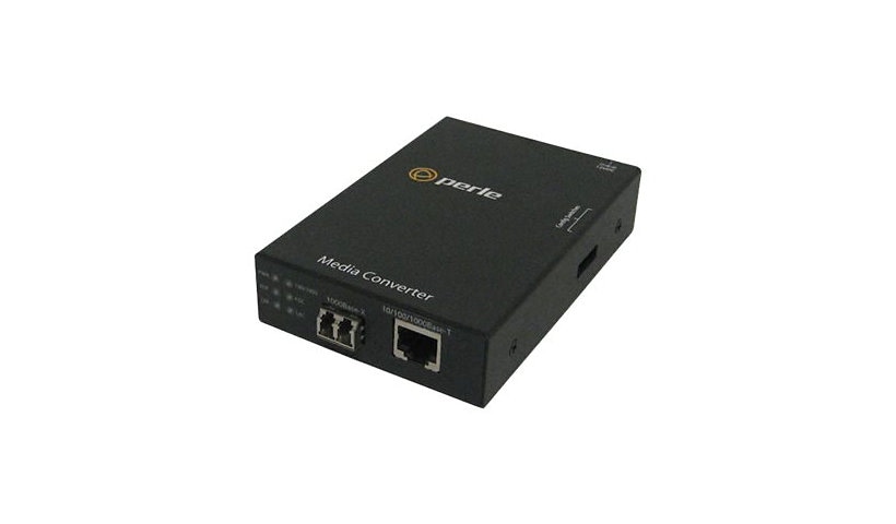 Perle S-1110-S2LC10 - fiber media converter - 10Mb LAN, 100Mb LAN, GigE