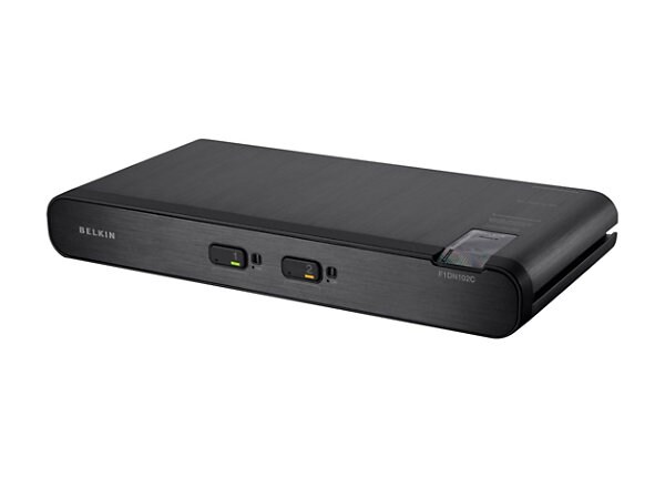 Belkin OmniView Secure 2-Port DVI-I KVM Switch w/Audio Plus - KVM / audio switch - 2 ports - B2B