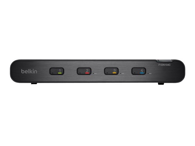 Belkin OmniView Secure 4-Port DVI-I KVM Switch w/Audio Plus - KVM / audio switch - 4 ports - B2B