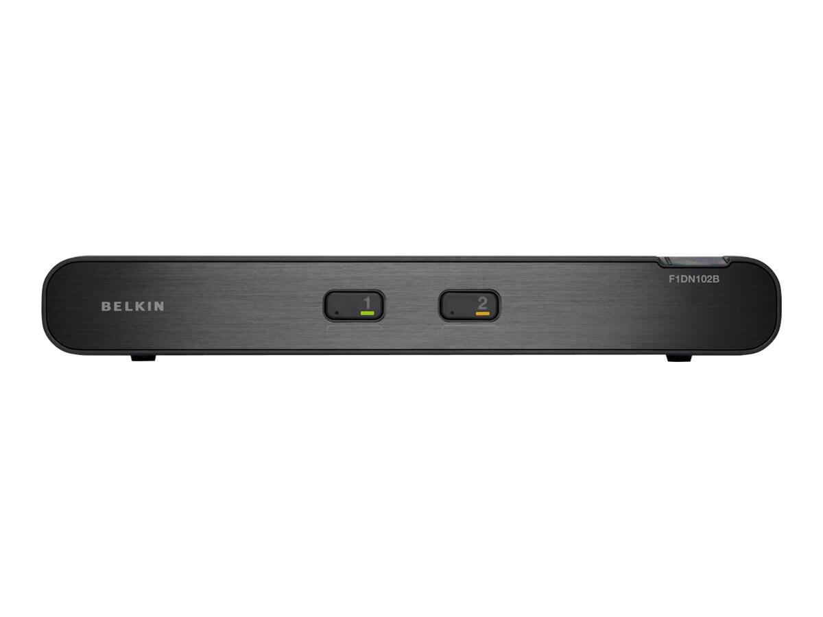 Belkin OmniView Secure 2-Port DVI-I KVM Switch w/Audio - KVM / audio switch - 2 ports - B2B