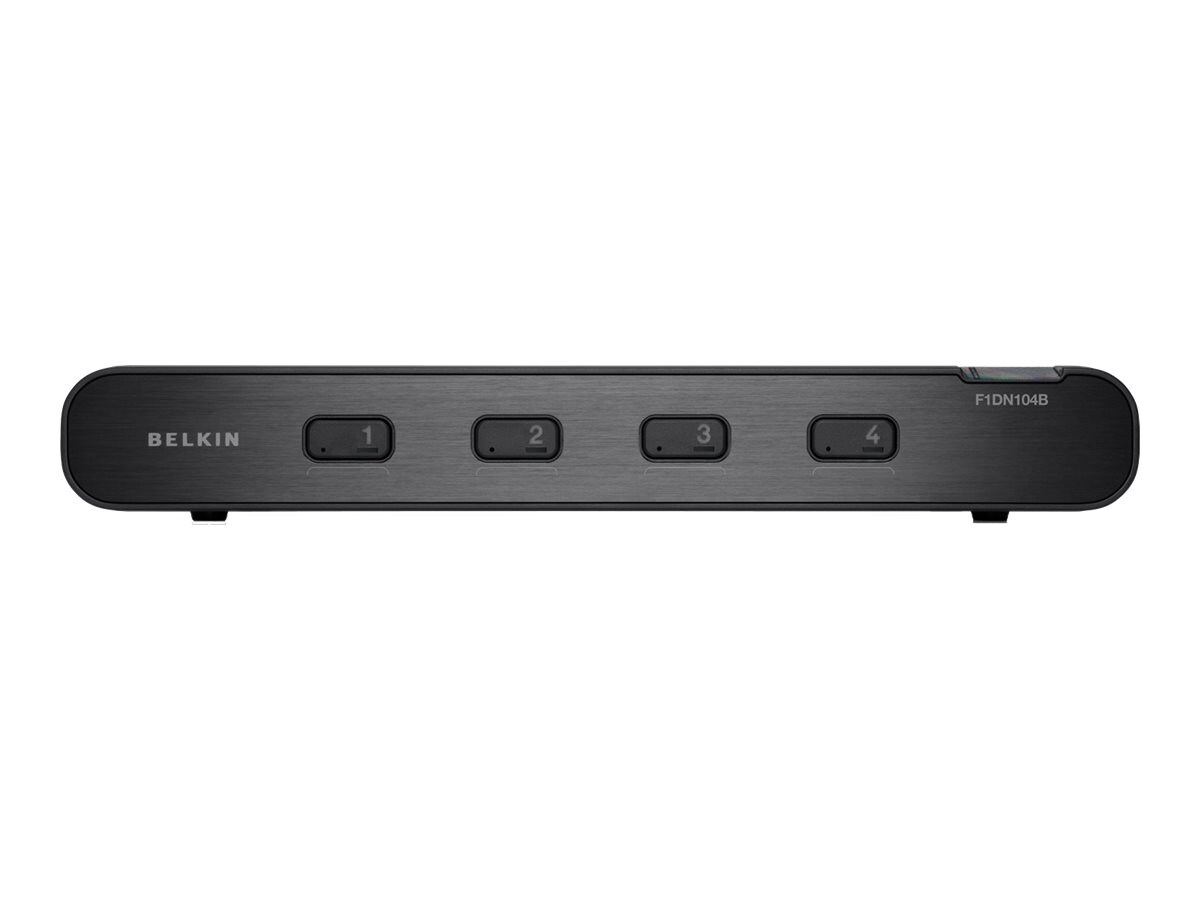 Belkin Advanced Secure DVI-I KVM Switch - KVM / audio switch - 4 ports
