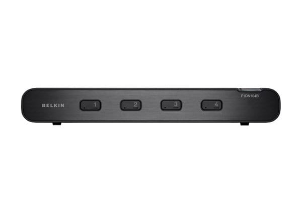 Belkin Advanced Secure DVI-I KVM Switch - KVM / audio switch - 4 ports