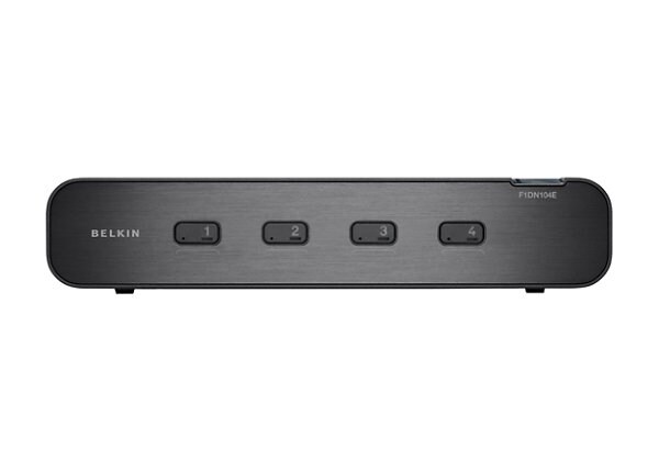 Belkin OmniView Secure 4-Port DVI-I Dual-Head KVM Switch w/Audio - KVM / audio switch - 4 ports - B2B