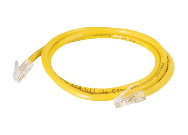 C2G Cat5e Non-Booted Unshielded (UTP) Network Patch Cable - patch cable - 2 ft - yellow