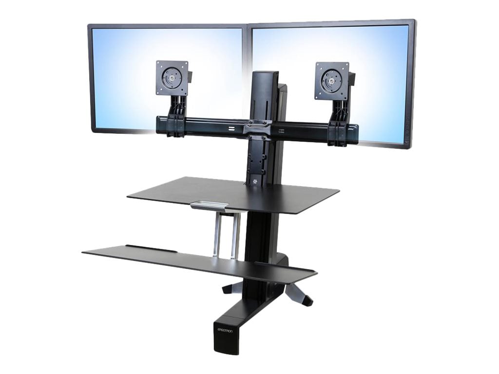 Ergotron Tall-User Kit for WorkFit Dual mounting kit - for 2 LCD displays -  black