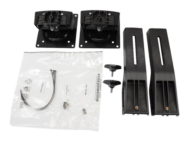 Thumbnail 2 of 7 for Ergotron Tall-User Kit for WorkFit Dual mounting kit - for 2 LCD displays - black