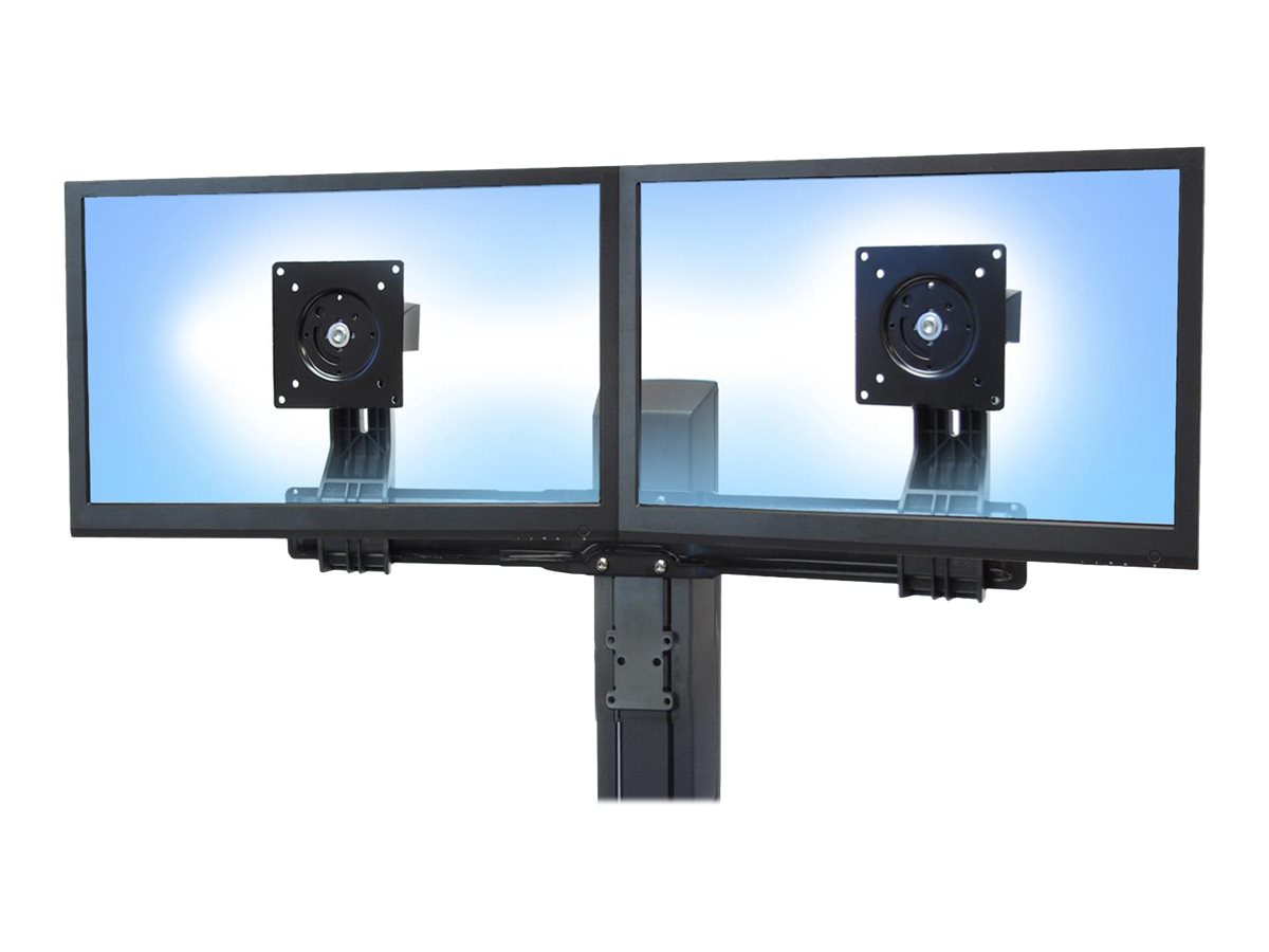 Thumbnail 3 of 7 for Ergotron Tall-User Kit for WorkFit Dual mounting kit - for 2 LCD displays - black