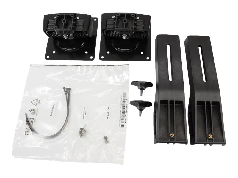 Thumbnail 7 of 7 for Ergotron Tall-User Kit for WorkFit Dual mounting kit - for 2 LCD displays - black