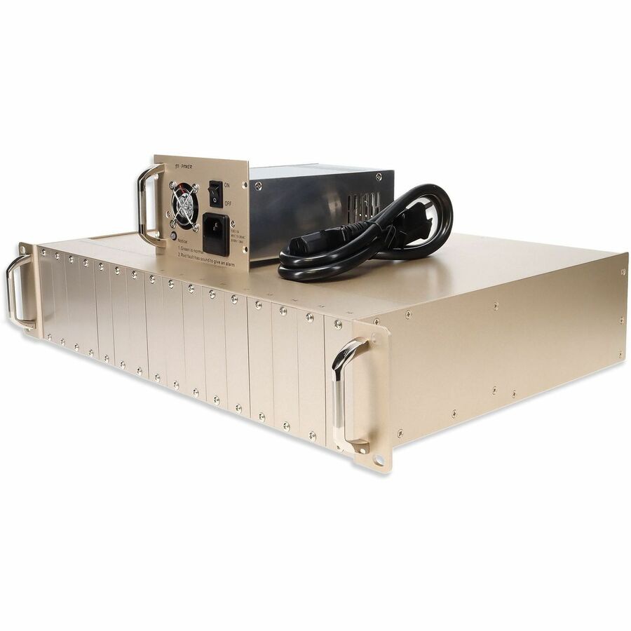 Proline 19 inch Unmanaged Media Converter Chassis with 16-Slot Rack Mount