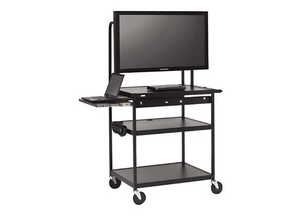 Bretford Basics Flat Panel Multimedia Cart FP42UL-E5BK - cart